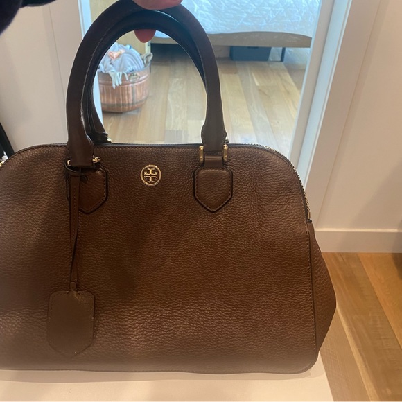 Brown Tory Burch 3 pocket tote - Picture 2 of 8